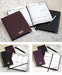 33YI/Set Genuine Leather Desk Diary Set